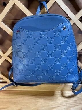 Steve Madden B-Doodle “Blue Sky Haze “SM embossed Logo textured  Backpack
